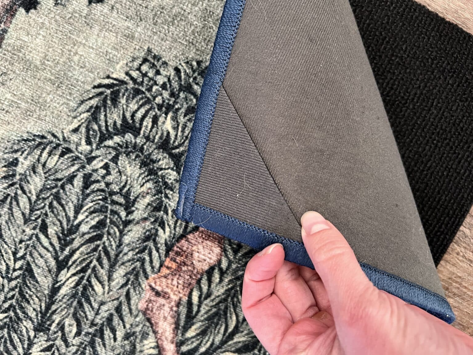 The corners of some of my newer rugs have reinforced corners.