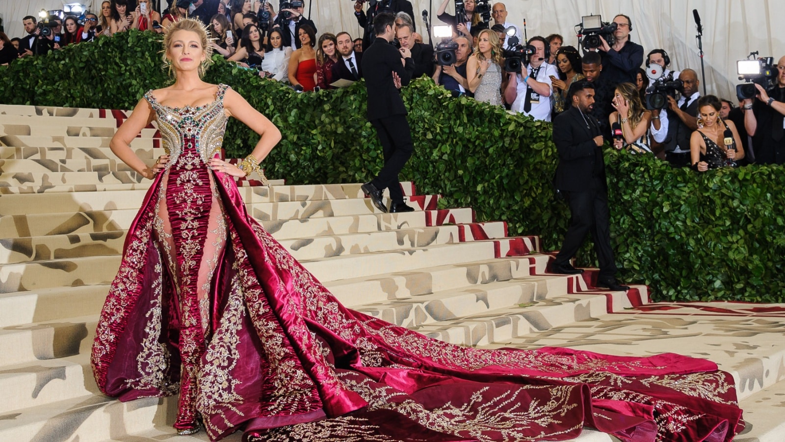 Blake Lively attends the Metropolitan Museum of Art Costume Institute Benefit Gala on May 7, 2018 at the Metropolitan Museum of Art in New York, New York, USA